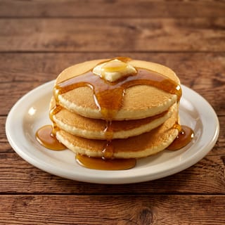 Pancakes or French Toast with 2 Eggs (Pancakes o Tostadas Francesas con 2 Huevos)